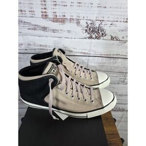 Converse High Street Mid Beige Black Sneakers Men size 11.5 NIB A14294C